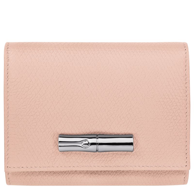 Ballerina - Leather Longchamp Le Roseau Women Wallets | AU7862PJ