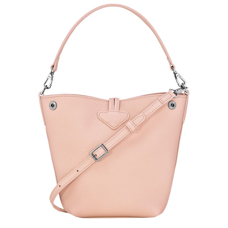 Ballerina - Leather Longchamp Le Roseau XS Bucket Women Crossbody Bags | AU7458CT