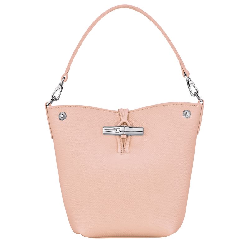 Ballerina - Leather Longchamp Le Roseau XS Bucket Women Crossbody Bags | AU7458CT