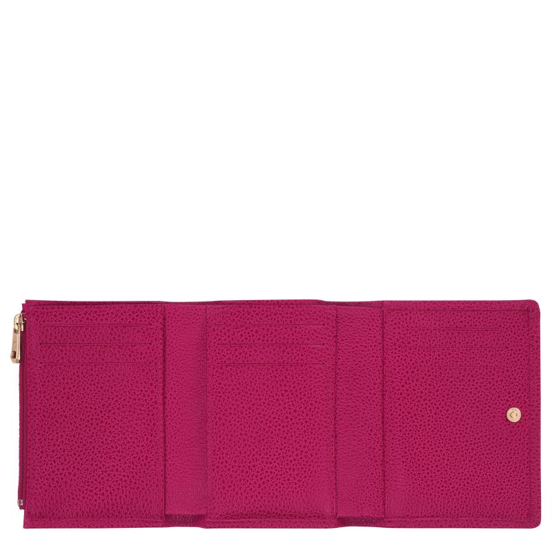 Beetroot - Leather Longchamp Le FoulonnÉ Men Wallets | AU9002YX