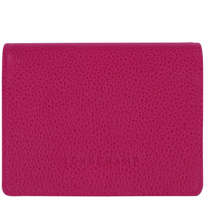 Beetroot - Leather Longchamp Le FoulonnÉ Men Wallets | AU9002YX