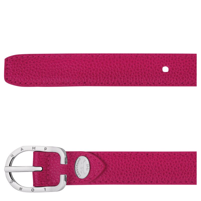 Beetroot - Leather Longchamp Le FoulonnÉ Women Belts | AU8380IL