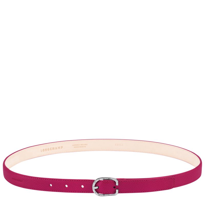 Beetroot - Leather Longchamp Le FoulonnÉ Women Belts | AU8380IL