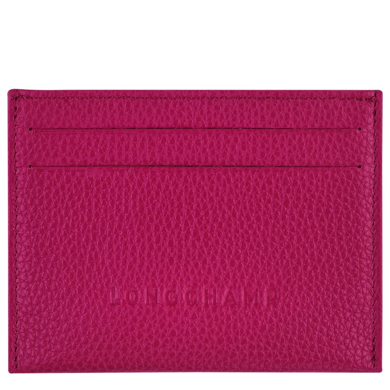 Beetroot - Leather Longchamp Le FoulonnÉ Women Card Holder | AU7918FD