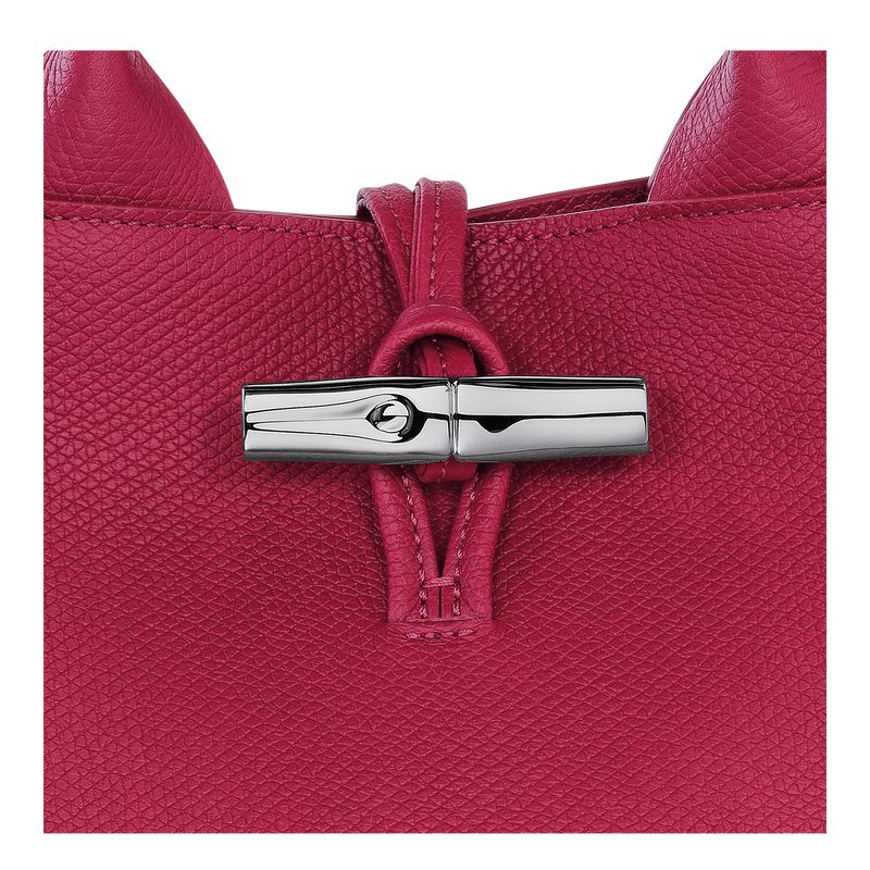 Beetroot - Leather Longchamp Le Roseau S Women Handbag | AU7305NW