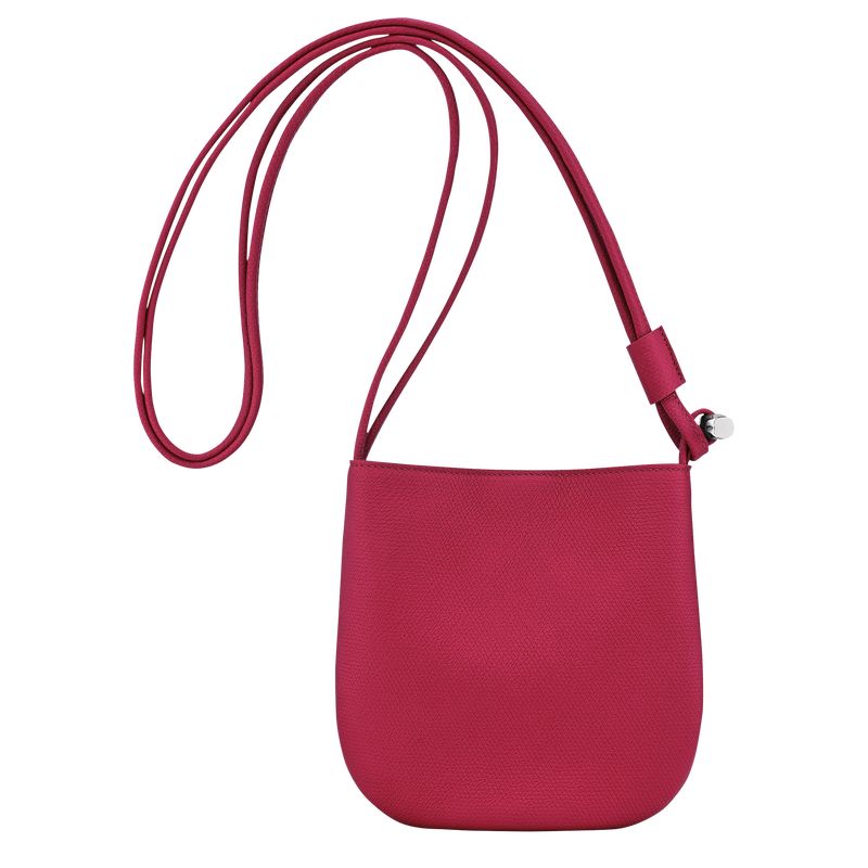 Beetroot - Leather Longchamp Le Roseau S Women Crossbody Bags | AU7438WN