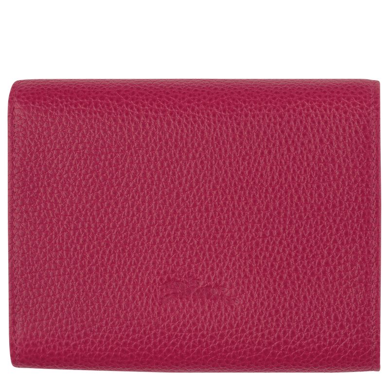 Beetroot - Leather Longchamp Le Roseau Women Wallets | AU7863AH