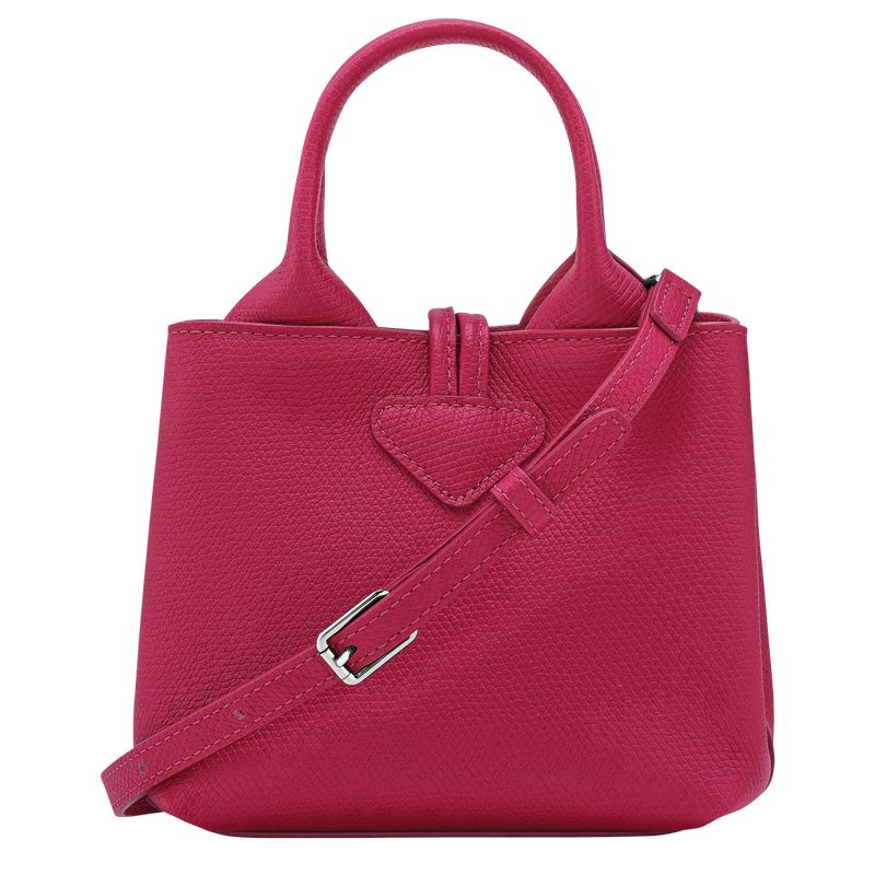 Beetroot - Leather Longchamp Le Roseau XS Women Handbag | AU7296HA