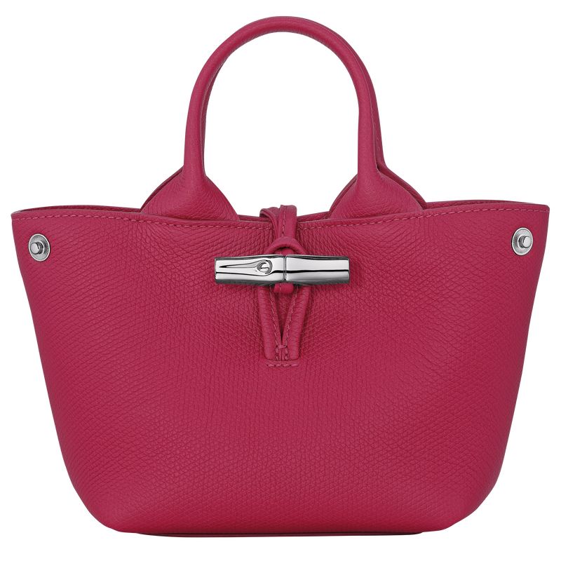 Beetroot - Leather Longchamp Le Roseau XS Women Handbag | AU7296HA