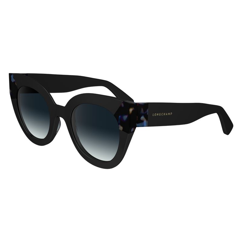 Black/Blue Havana - Acetate Longchamp Women Sunglasses | AU8471YX