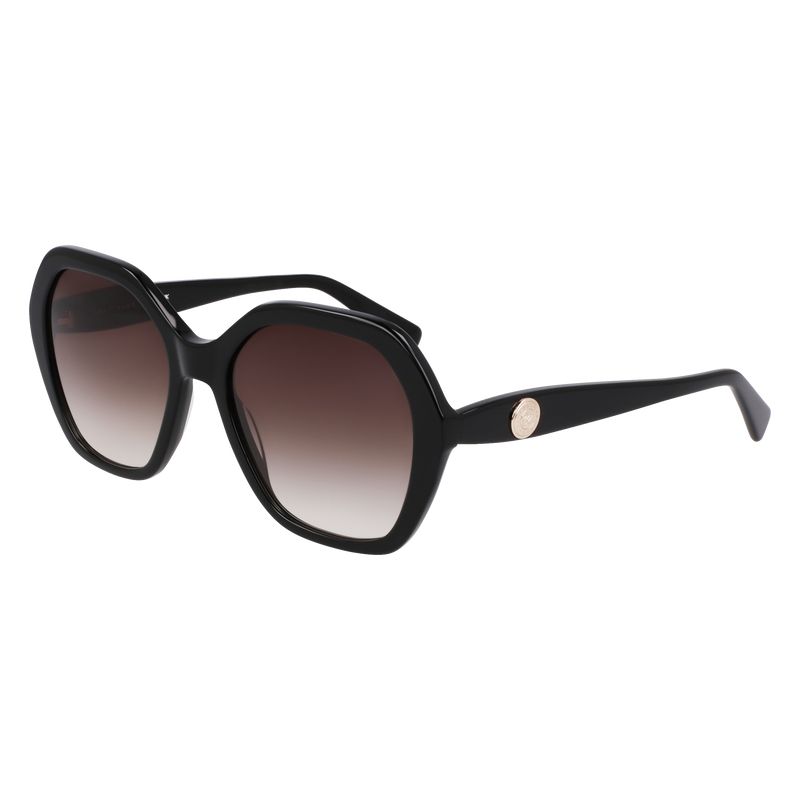 Black - Acetate Longchamp Women Sunglasses | AU8473RV