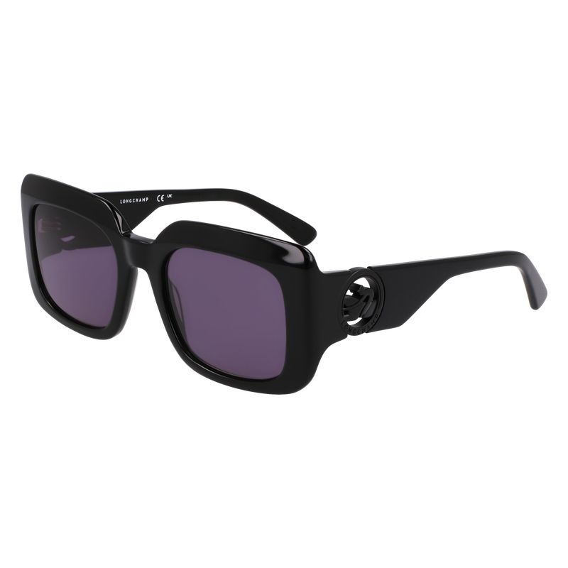 Black - Acetate Longchamp Women Sunglasses | AU8477QM