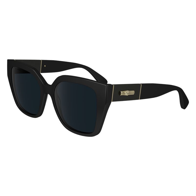 Black - Acetate Longchamp Women Sunglasses | AU8483UZ