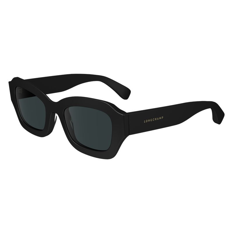 Black - Acetate Longchamp Women Sunglasses | AU8490FD