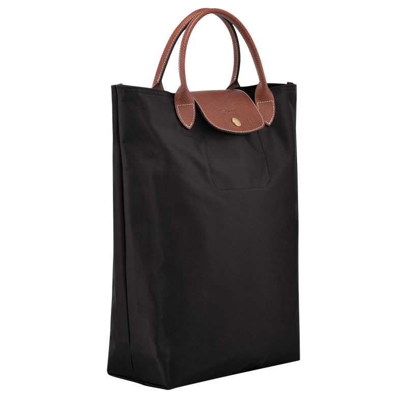 Black - Canvas Longchamp Le Pliage Original M Tote Women Handbag | AU7163FD