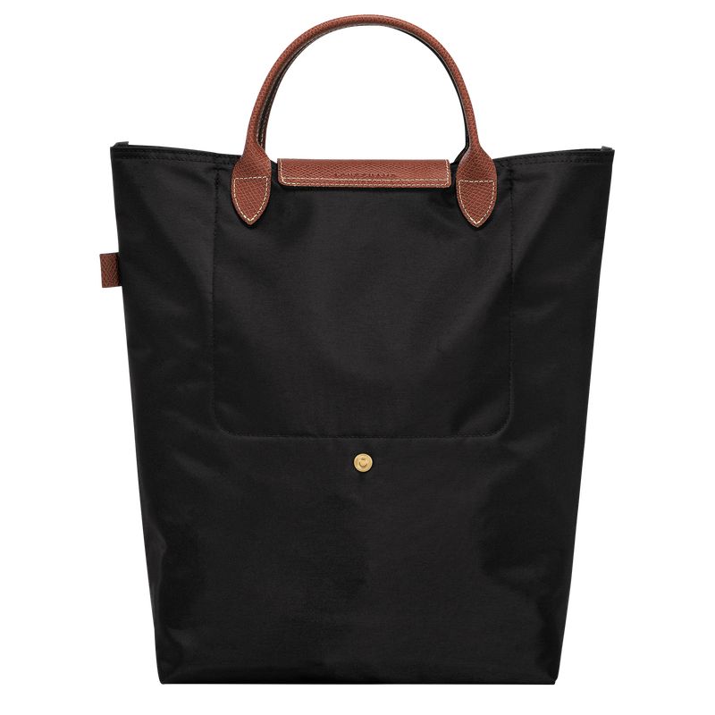 Black - Canvas Longchamp Le Pliage Original M Tote Women Handbag | AU7163FD