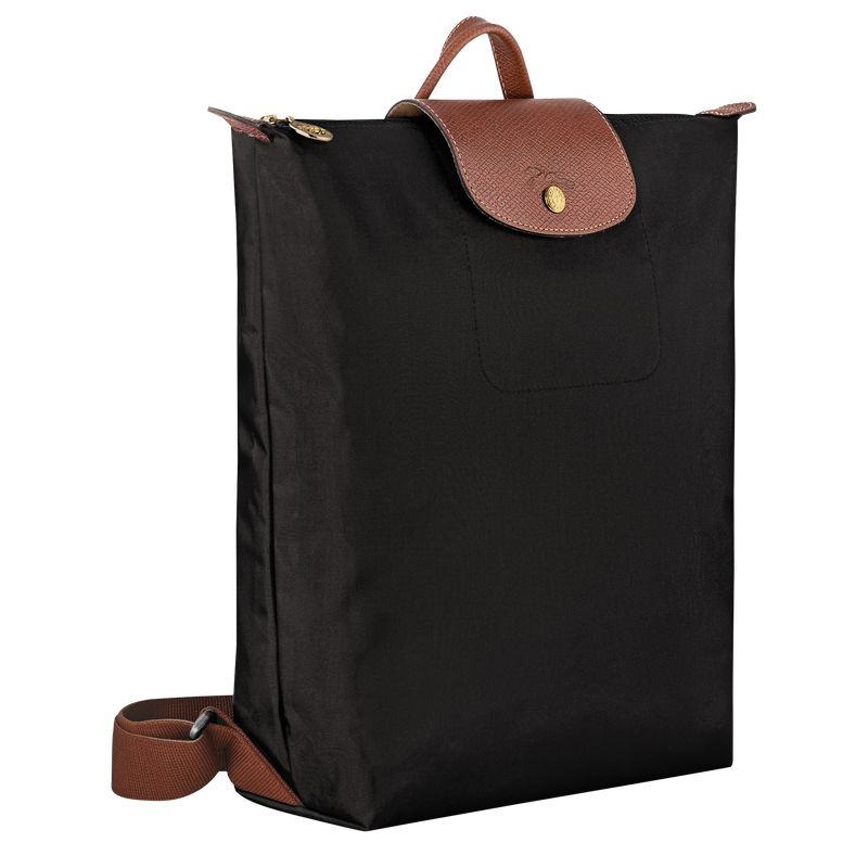 Black - Canvas Longchamp Le Pliage Original M Women Backpacks | AU7643WN