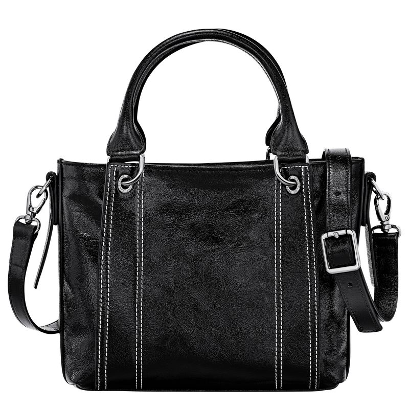 Black - Leather Longchamp 3D S Women Handbag | AU7248ZU