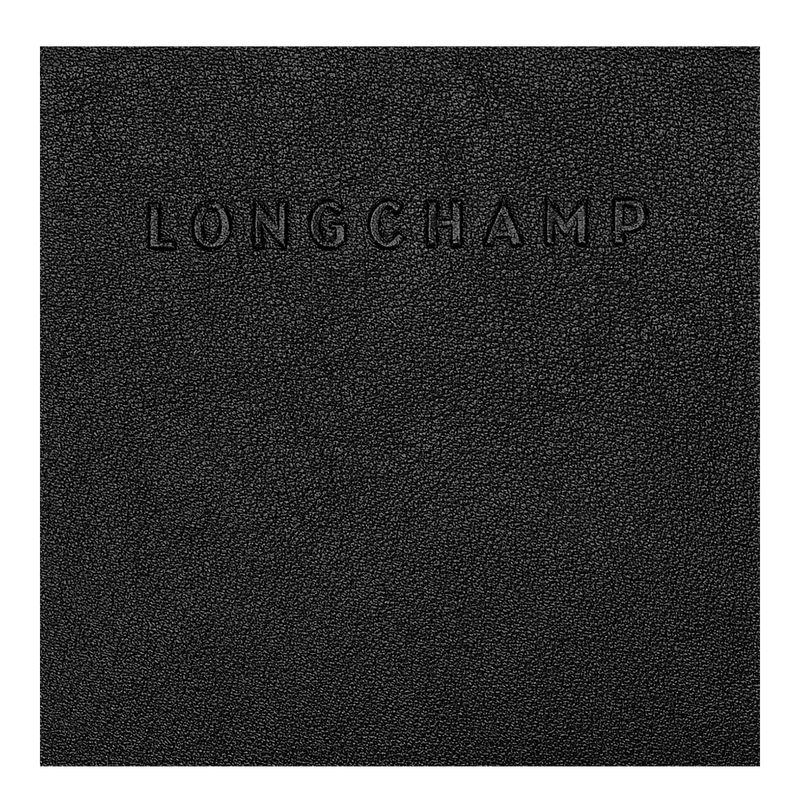 Black - Leather Longchamp 3D Women Wallets | AU7821XY