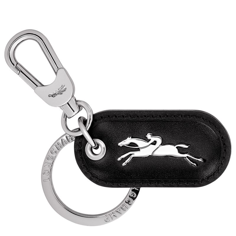 Black - Leather Longchamp Box-Trots Women Key Rings | AU8050AH