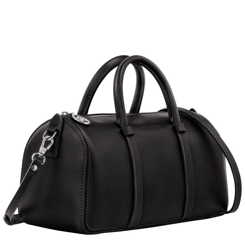 Black - Leather Longchamp Daylong M Women Handbag | AU7270AH