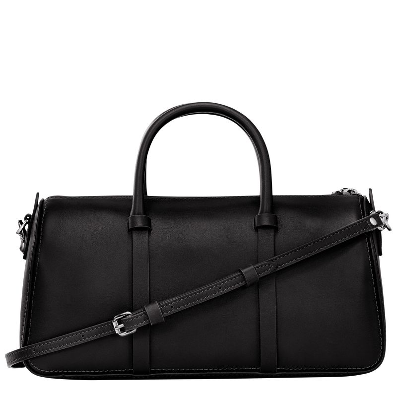 Black - Leather Longchamp Daylong M Women Handbag | AU7270AH