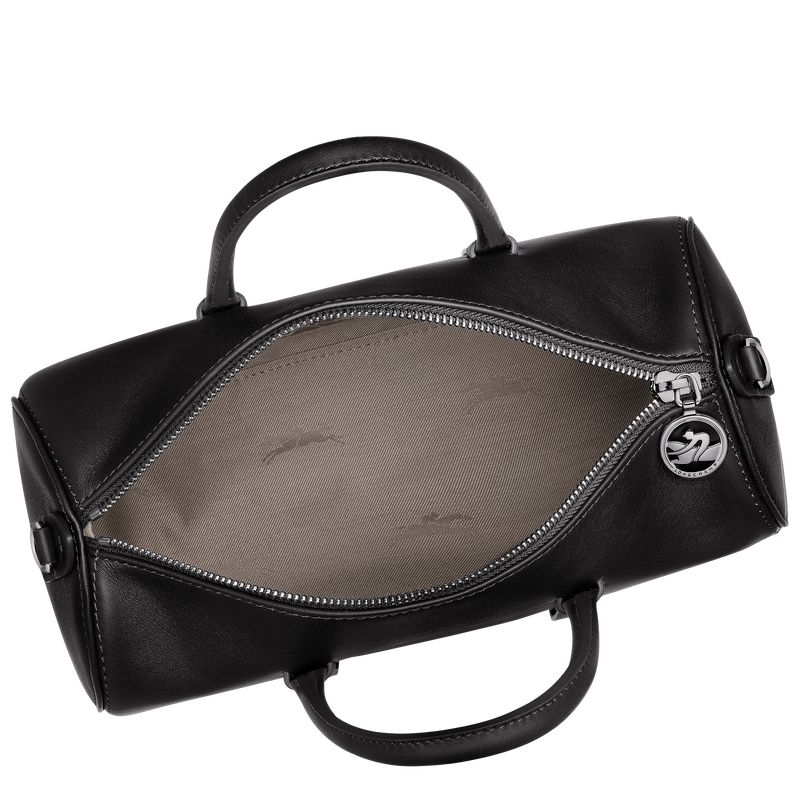 Black - Leather Longchamp Daylong M Women Handbag | AU7270AH