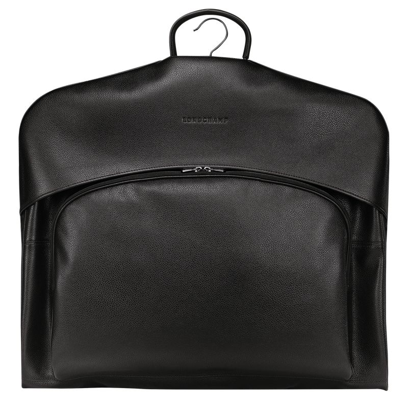 Black - Leather Longchamp Le FoulonnÉ Garment cover Women Accessories | AU8167EB