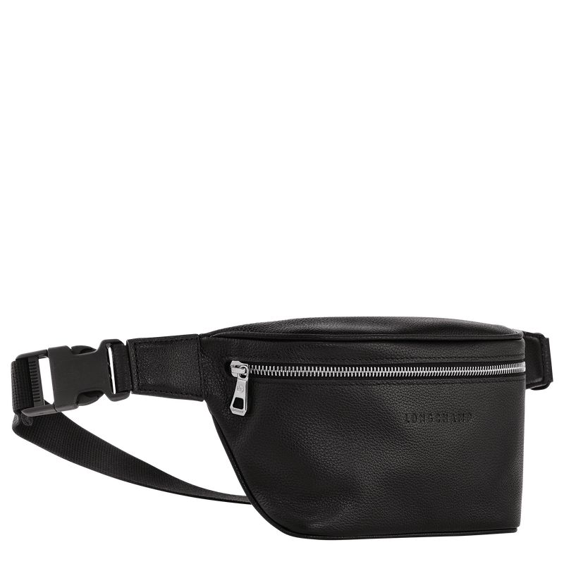 Black - Leather Longchamp Le FoulonnÉ M Men Belt Bags | AU8888TC