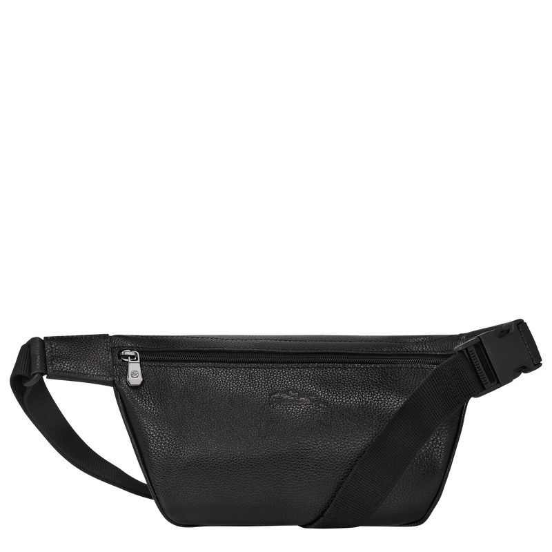 Black - Leather Longchamp Le FoulonnÉ M Men Belt Bags | AU8888TC