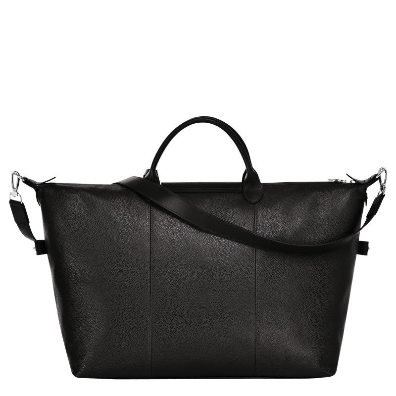 Black - Leather Longchamp Le FoulonnÉ M Men Travel Bags | AU9173XY