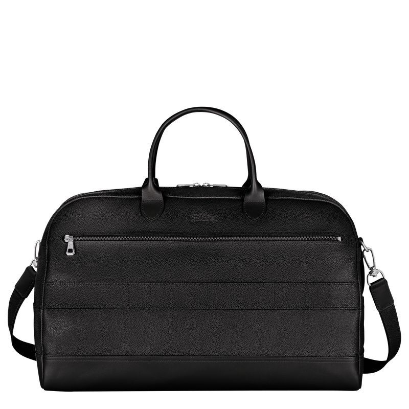 Black - Leather Longchamp Le FoulonnÉ M Men Travel Bags | AU9181BE