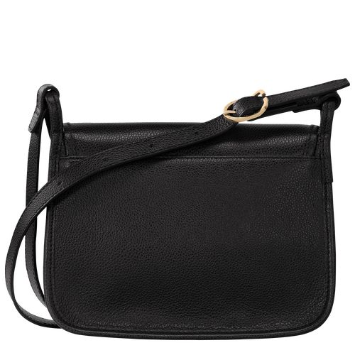 Black - Leather Longchamp Le FoulonnÉ M Women Crossbody Bags | AU7486EB