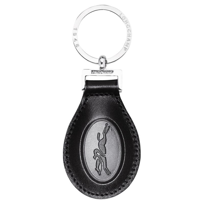 Black - Leather Longchamp Le FoulonnÉ Men Key Rings | AU9129BE