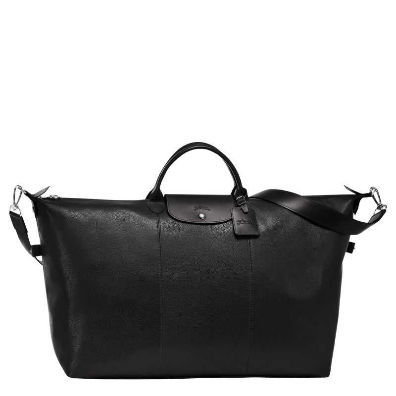 Black - Leather Longchamp Le FoulonnÉ S Women Travel Bags | AU8088NW