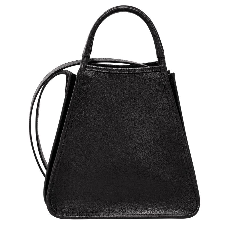 Black - Leather Longchamp Le FoulonnÉ S Women Handbag | AU7246KO