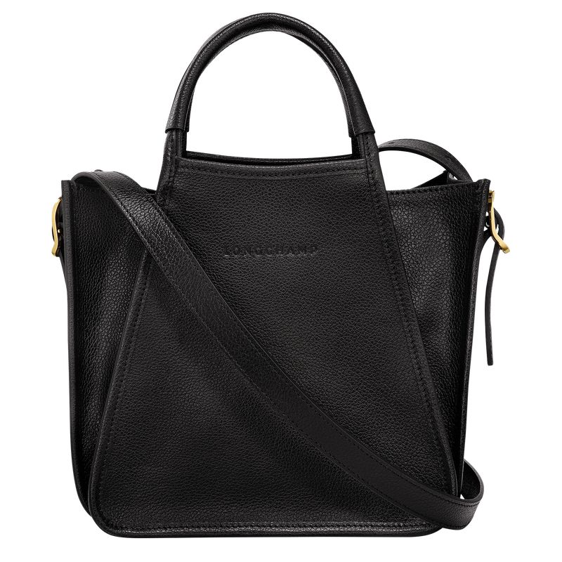 Black - Leather Longchamp Le FoulonnÉ S Women Handbag | AU7246KO