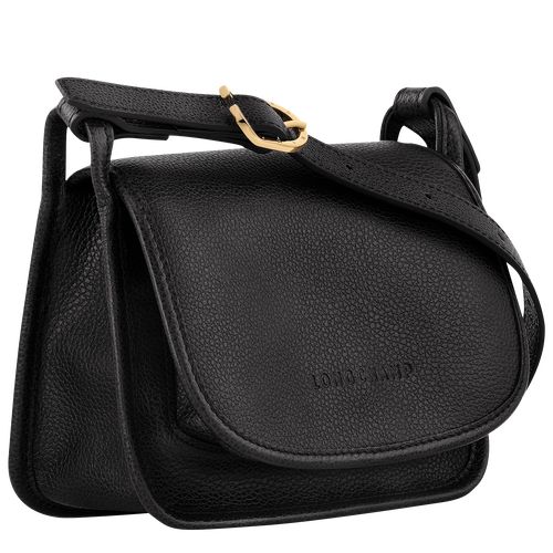 Black - Leather Longchamp Le FoulonnÉ S Women Crossbody Bags | AU7490WN