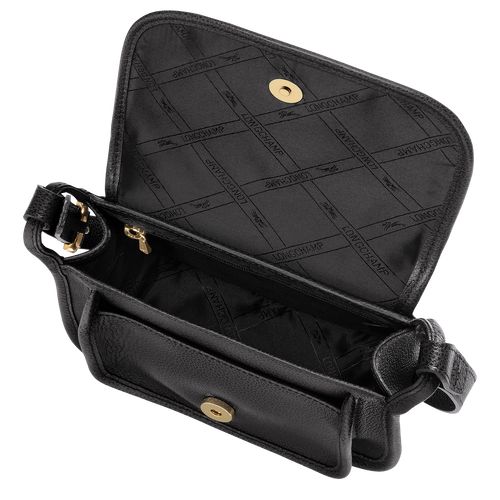 Black - Leather Longchamp Le FoulonnÉ S Women Crossbody Bags | AU7490WN