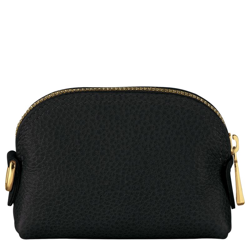 Black - Leather Longchamp Le FoulonnÉ Women Coin Purses | AU7899YX