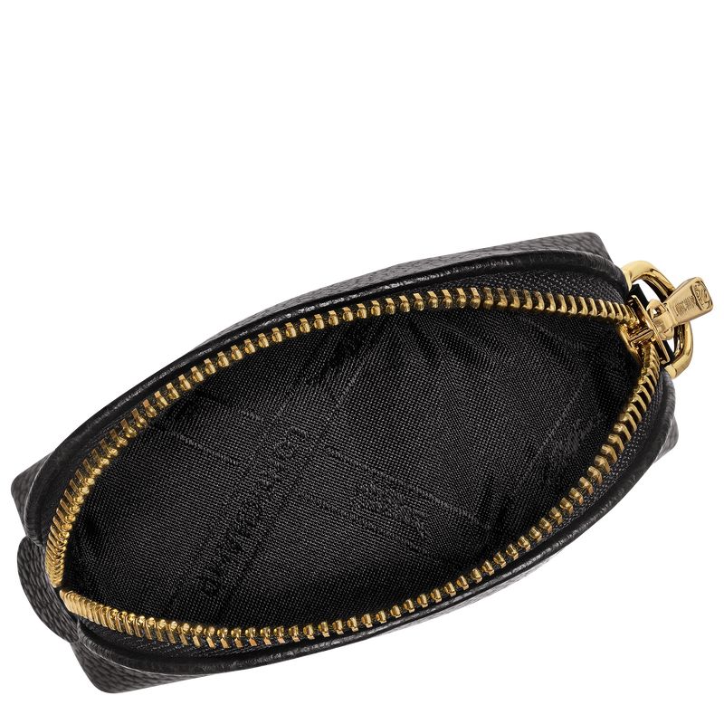 Black - Leather Longchamp Le FoulonnÉ Women Coin Purses | AU7899YX