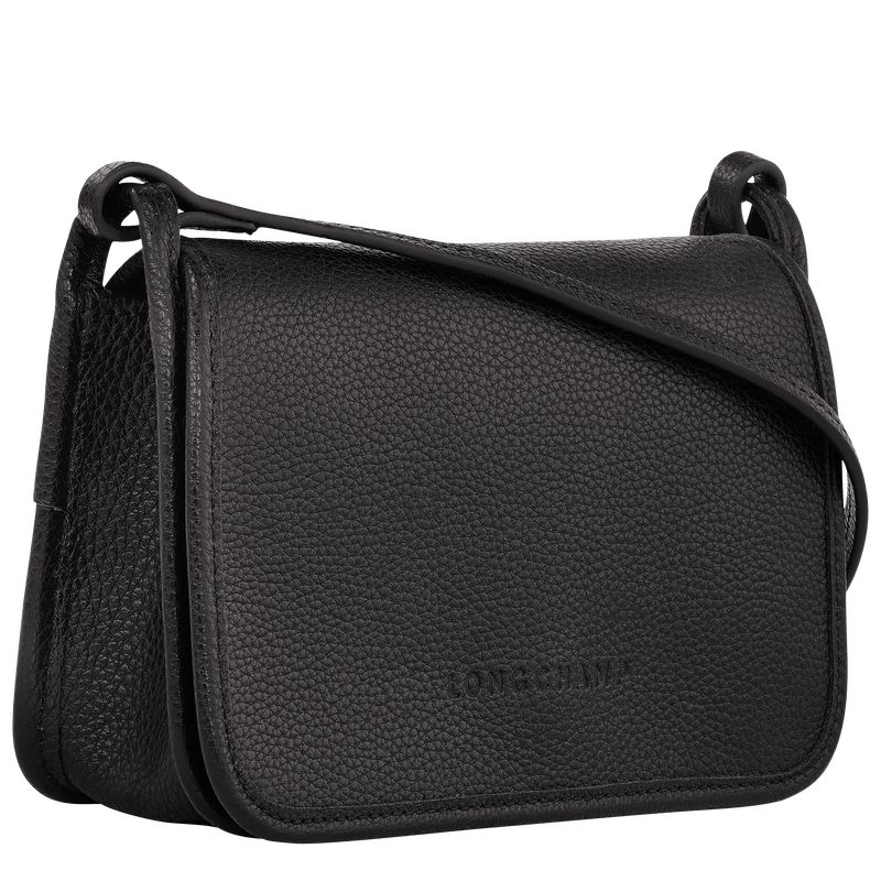 Black - Leather Longchamp Le FoulonnÉ XS Clutch Women Pouches | AU7725BE