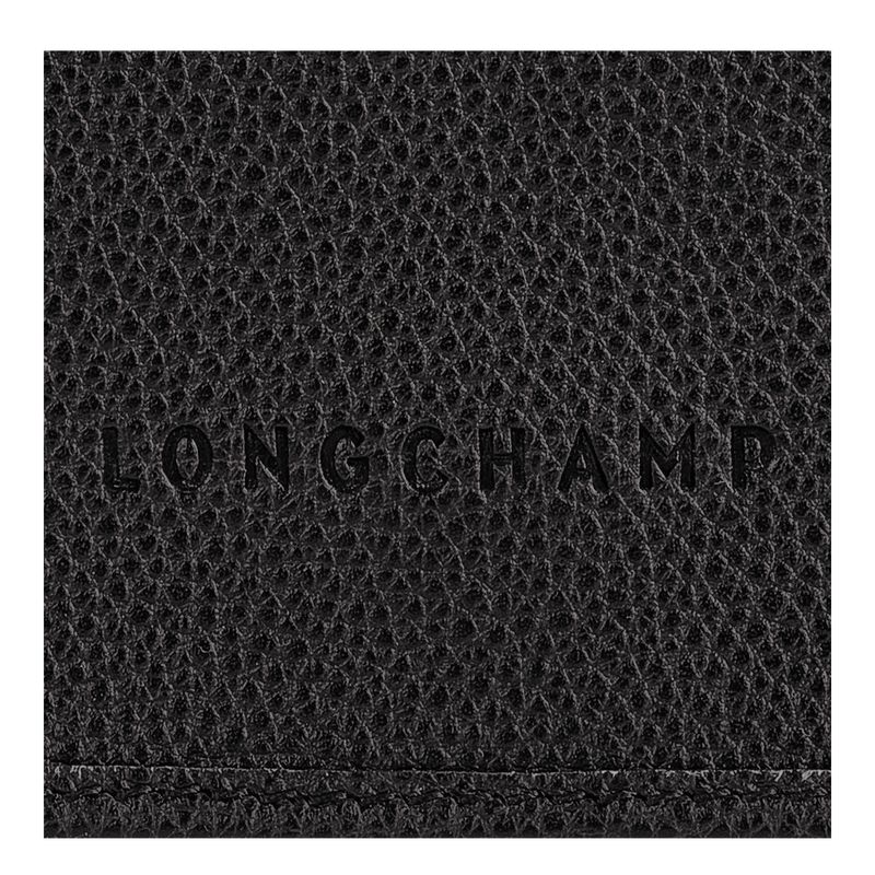 Black - Leather Longchamp Le FoulonnÉ XS Clutch Women Wallets | AU7838GS