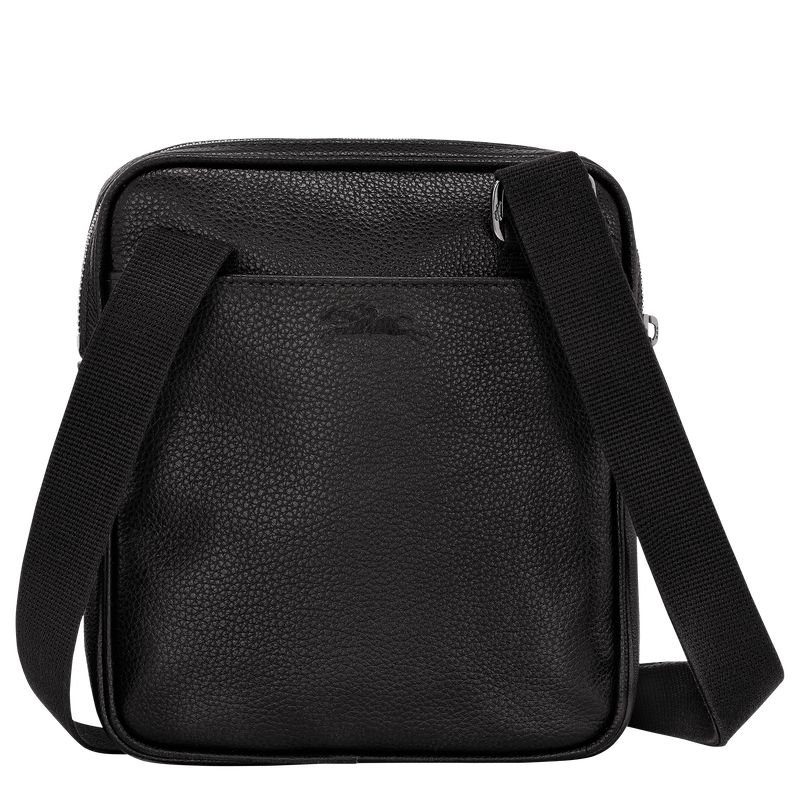 Black - Leather Longchamp Le FoulonnÉ XS Men Crossbody Bags | AU8814MQ