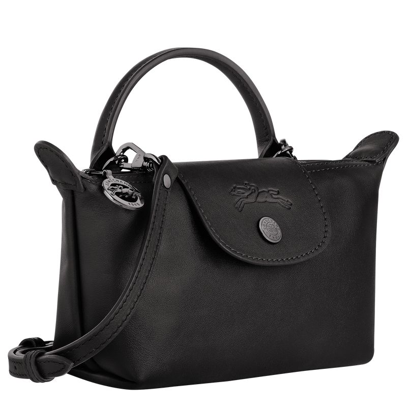 Black - Leather Longchamp Le Pliage Xtra XS Women Pouches | AU8009QM