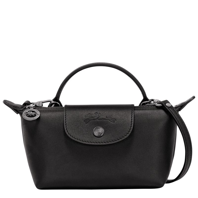 Black - Leather Longchamp Le Pliage Xtra XS Women Pouches | AU8009QM