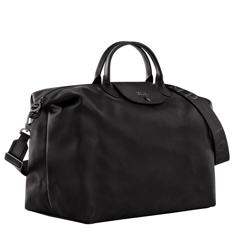 Black - Leather Longchamp Le Pliage Xtra S Women Travel Bags | AU8096JP