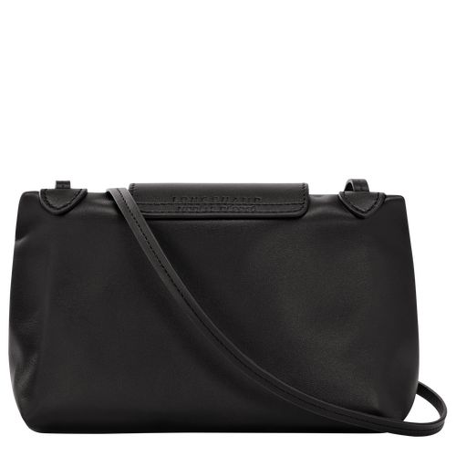 Black - Leather Longchamp Le Pliage Xtra XS Crossbody Women Mini Bags | AU7143LI