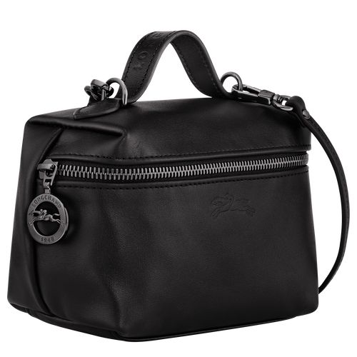 Black - Leather Longchamp Le Pliage Xtra XS Vanity Women Mini Bags | AU7144ZU