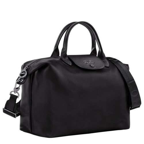 Black - Leather Longchamp Le Pliage Xtra L Men Handbag | AU8954PJ